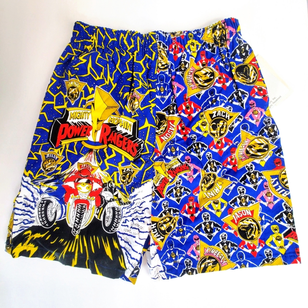 NWT Vintage Boys Power Rangers Swim Trucks Sz. 7